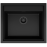 Elleci Sintesi 105 Γρανιτένιος Νεροχύτης Ένθετος K86 Black 57x50cm