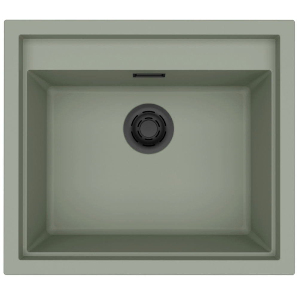 Elleci Sintesi 105 Γρανιτένιος Νεροχύτης Ένθετος K82 Sage Green 57x50cm