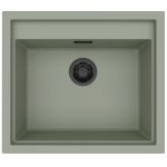 Elleci Sintesi 105 Γρανιτένιος Νεροχύτης Ένθετος K82 Sage Green 57x50cm