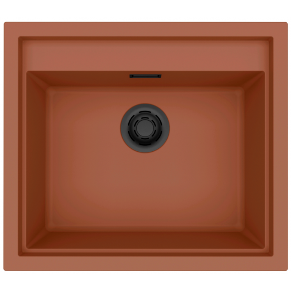 Elleci Sintesi 105 Γρανιτένιος Νεροχύτης Ένθετος K83 Cavern Clay 57x50cm