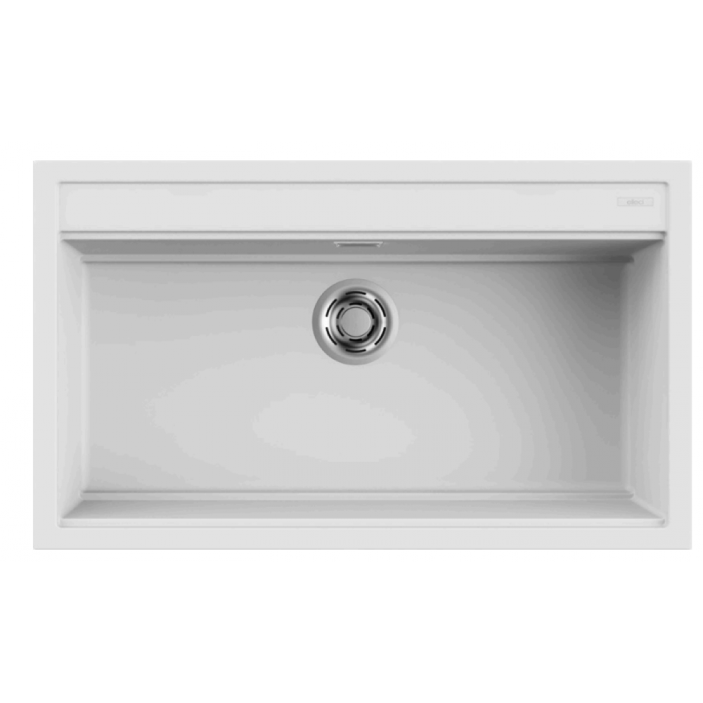 Elleci Best 360 Ένθετος Γρανιτένιος Νεροχύτης White K96 86x51cm