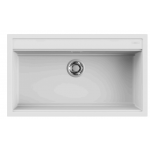 Elleci Best 360 Ένθετος Γρανιτένιος Νεροχύτης White K96 86x51cm