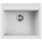 Elleci Best 105 Ένθετος Γρανιτένιος Νεροχύτης White K96 57x51cm
