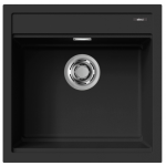 Elleci Best 104 Ένθετος Γρανιτένιος Νεροχύτης Black K86 51x51cm