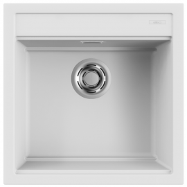 Elleci Best 104 Ένθετος Γρανιτένιος Νεροχύτης Black K86 51x51cm