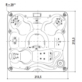 JACUZZI® Spa J-235 (214X214) 6 θέσεων