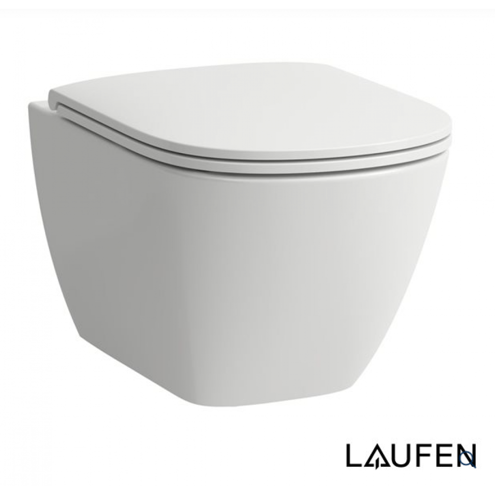 Laufen Κρεμαστή Λεκάνη PRO A Rimless Λευκή + SOFT CLOSE ΚΑΘΙΣΜΑ + KAZANAKI ΙΝΕΟ SLIM + ΠΛΑΚΕΤΑ