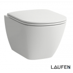Laufen Κρεμαστή Λεκάνη PRO A Rimless Λευκή + SOFT CLOSE ΚΑΘΙΣΜΑ + KAZANAKI ΙΝΕΟ SLIM + ΠΛΑΚΕΤΑ