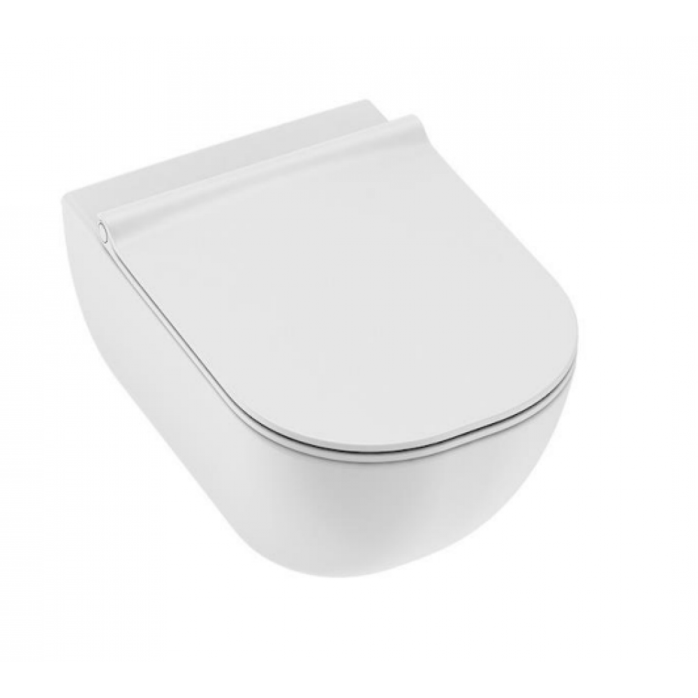 Laufen Κρεμαστή Λεκάνη BASAL Rimless Λευκή + SOFT CLOSE ΚΑΘΙΣΜΑ + KAZANAKI ΙΝΕΟ SLIM + ΠΛΑΚΕΤΑ