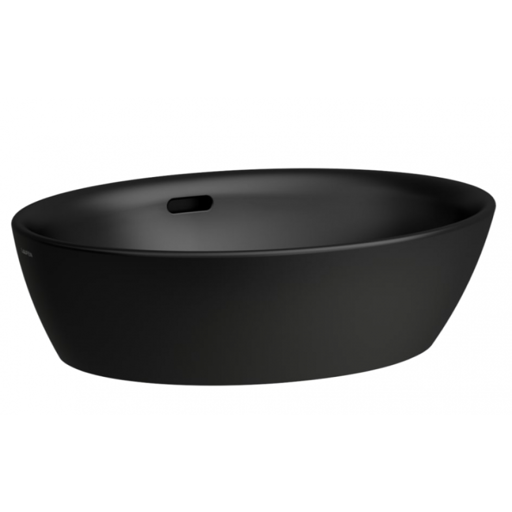 Laufen Pro Black Επικαθήμενος Νιπτήρας Πορσελάνης Οβάλ Μαύρος