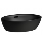 Laufen Pro Black Επικαθήμενος Νιπτήρας Πορσελάνης Οβάλ Μαύρος