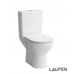 Laufen Λεκάνη LUA-ECO Rimless Λευκή Με Κάλυμμα Slim Soft Close Και Καζανάκι