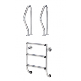 Σκάλα Πισίνας Κάτω Τμήμα Partida PLL-501E Με 5 Σκαλοπάτια Από Ανοξείδωτο Ατσάλι AISI-316L ELECTROPOLISHED