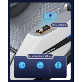 Πολυθρόνα Μασάζ ROHAUS 502 ΓΚΡΙ 122X66X107cm