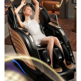 Πολυθρόνα Μασάζ ROHAUS G1 DELUXE Mαύρο/Xρυσό
