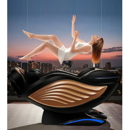 Πολυθρόνα Μασάζ ROHAUS G1 DELUXE Mαύρο/Xρυσό