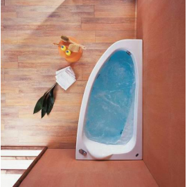 Acrilan Γωνιακή Ασύμμετρη Mπανιέρα KOCHILI (Κοχύλι) 1.45x0.90m 