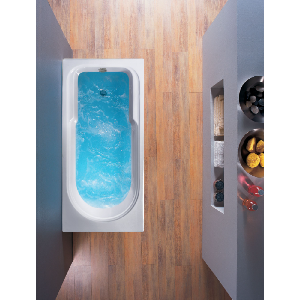 Acrilan Star Line Classic Ευθύγραμμη Μπανιέρα 1.20x0.70m