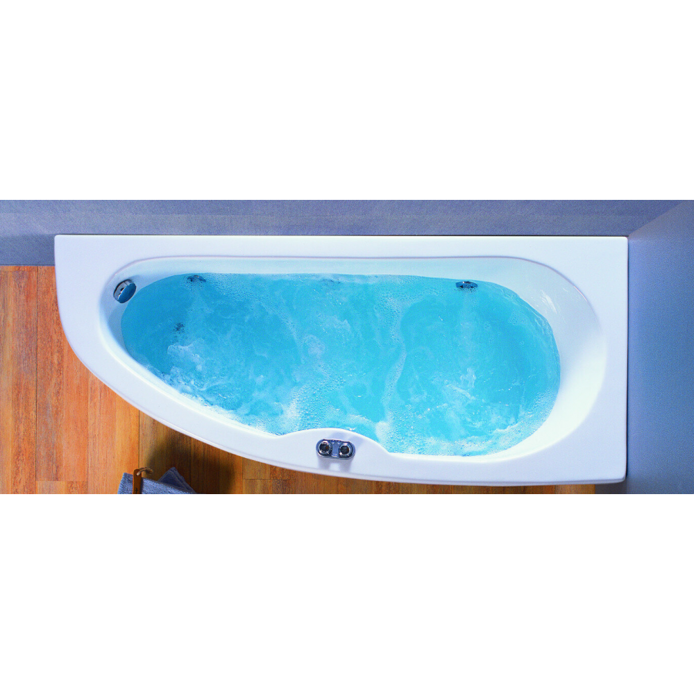 Acrilan Γωνιακή Ασύμμετρη Mπανιέρα KOCHILI (Κοχύλι) 1,70x0,70m 