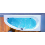 Acrilan Γωνιακή Ασύμμετρη Mπανιέρα KOCHILI (Κοχύλι) 1,70x0,70m 