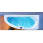 Acrilan Γωνιακή Aσύμμετρη Mπανιέρα KOCHILI (Κοχύλι) 1,35x0,80m 