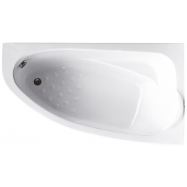 Acrilan Γωνιακή Ασύμμετρη Mπανιέρα KOCHILI (Κοχύλι) 1,60x0,90m 