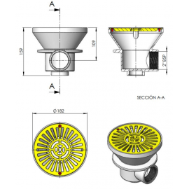 Astral Pool Στρογγυλό φρεάτιο πυθμένα Ø 200 mm