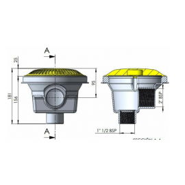   Astral Pool Στρογγυλό αντιεγκλωβιστικό φρεάτιο Ø 200mm