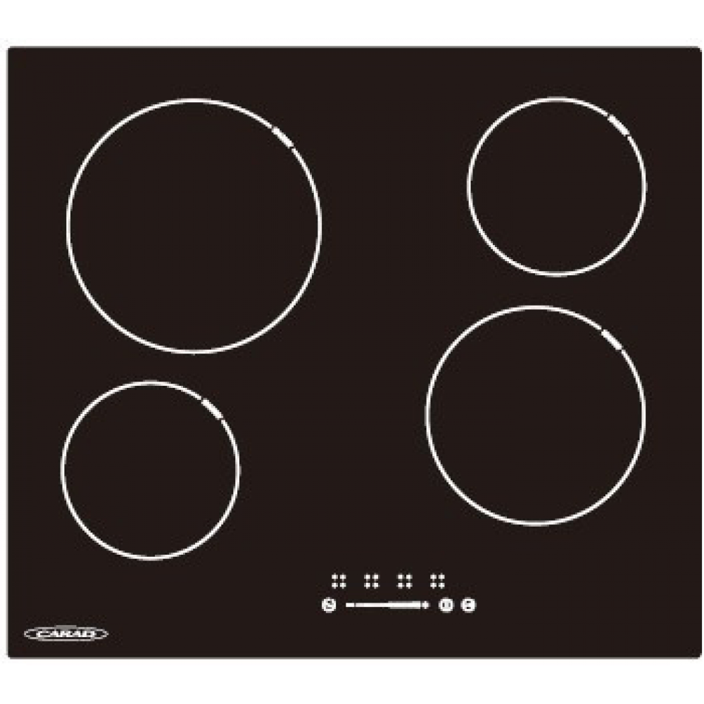 Carad VTC612E Εντοιχιζόμενη Κεραμική Εστία