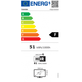 Toshiba TV Vidaa 43" QLED 43QV3363DG