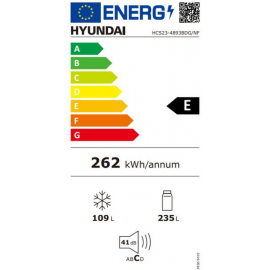 Hyundai Ψυγειοκαταψύκτης HCS23-4893BDG/NF Total No Frost 