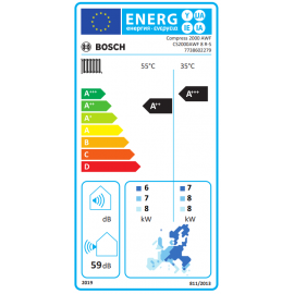 Bosch Aντλία Θερμότητας Monoblock CS2000AWF 8 R-S
