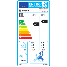 Bosch Aντλία Θερμότητας Monoblock CS2000AWF 10 R-S