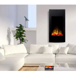  Ηλεκτρικό Τζάκι Τοίχου Uranus 1800W  Glow Fire 41 x 81 x 13 εκ.