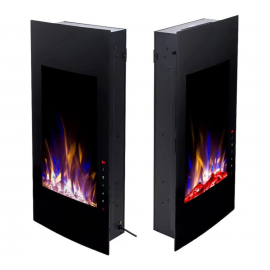  Ηλεκτρικό Τζάκι Τοίχου Uranus 1800W  Glow Fire 41 x 81 x 13 εκ.