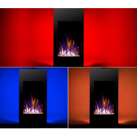  Ηλεκτρικό Τζάκι Τοίχου Uranus 1800W  Glow Fire 41 x 81 x 13 εκ.