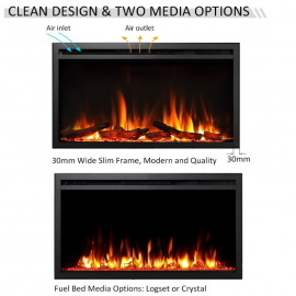 Ηλεκτρικό τζάκι ένθετο Insert 102 Richen 