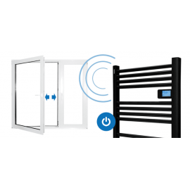 Warmtec Θερμαινόμενη Πετσετοκρεμάστρα Varilla Black Warmtec Θερμαινόμενη Πετσετοκρεμάστρα Varilla Black
