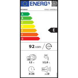 Πλυντήριο πιάτων HDW21-6060SBI/X Hyundai 
