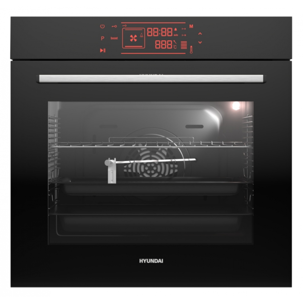 Εντοιχιζόμενος φούρνος Hyundai HBIO22-75/3 TH-BX με χωρητικότητα 78L