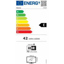 Hisense SMART TV 4K UHD LED 2024 HDR 43" (43A6N) (HIS43A6N)