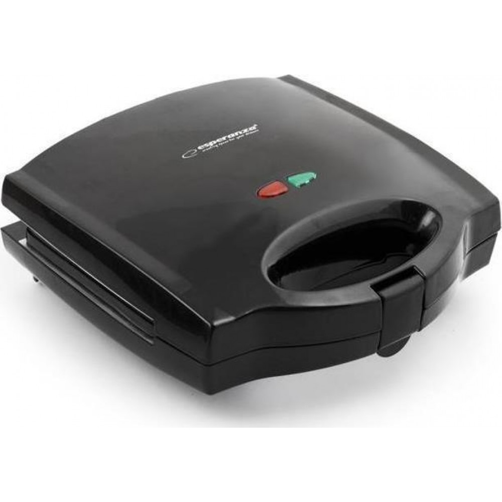 Esperanza Τοστιέρα με Αποσπώμενες Πλάκες για 2 Τοστ 700W Μαύρη EKT006K
