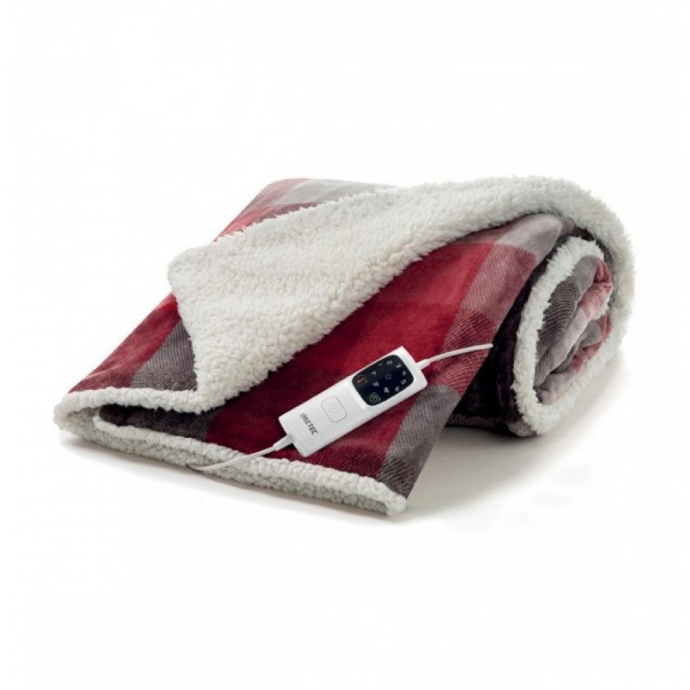Imetec Ηλεκτρική Κουβέρτα Adapto Velvet Tartan 160x120εκ.