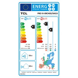 TCL  PRO IV-09CHSD/ XA51I Κλιματιστικό Inverter 9000 BTU A++/A+  (WiFi Standard)