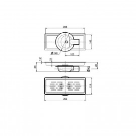 Acrilan Ανοξείδωτη Σχάρα Δαπέδου Ασημί