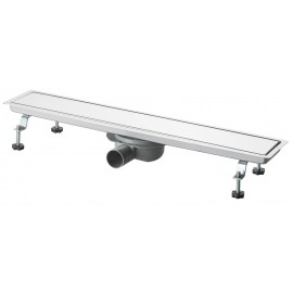 Acrilan Ανοξείδωτο Κανάλι Δαπέδου με Μέγεθος 90x10εκ. Ασημί