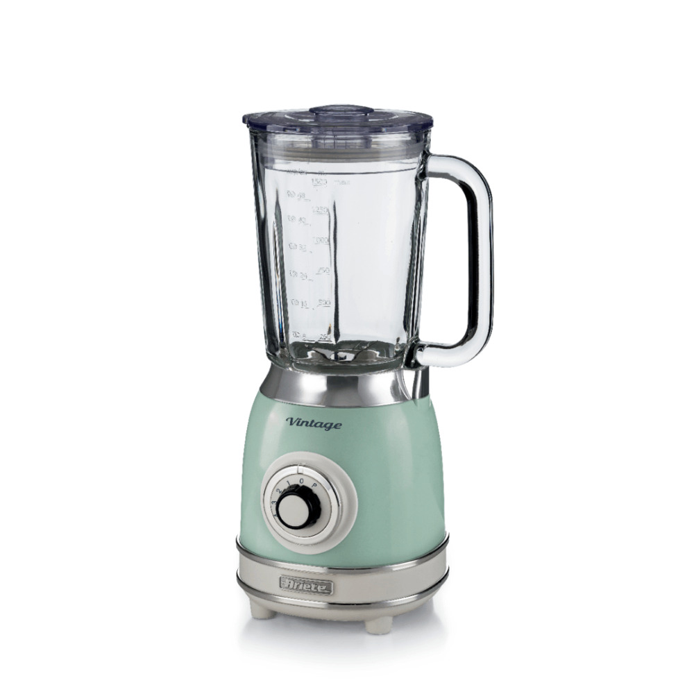 Ariete Vintage Μπλέντερ για Smoothies με Γυάλινη Κανάτα 1.5lt 1000W Πράσινο