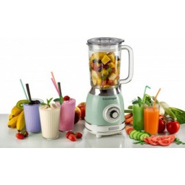 Ariete Vintage Μπλέντερ για Smoothies με Γυάλινη Κανάτα 1.5lt 1000W Πράσινο