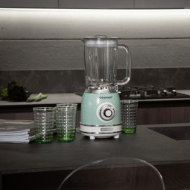 Ariete Vintage Μπλέντερ για Smoothies με Γυάλινη Κανάτα 1.5lt 1000W Πράσινο