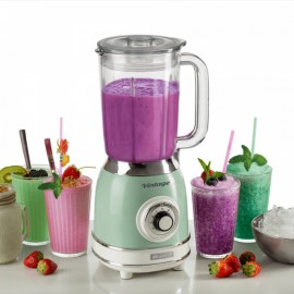 Ariete Vintage Μπλέντερ για Smoothies με Γυάλινη Κανάτα 1.5lt 1000W Πράσινο